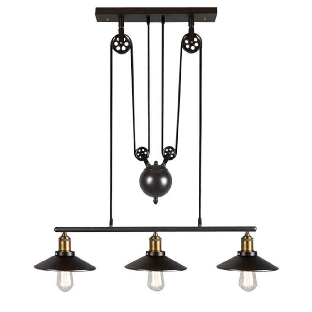 Artistic подвесной светильник с 3 светильники in Pulley Block Design Morden простой Home потолочный светильник светильник STB-303