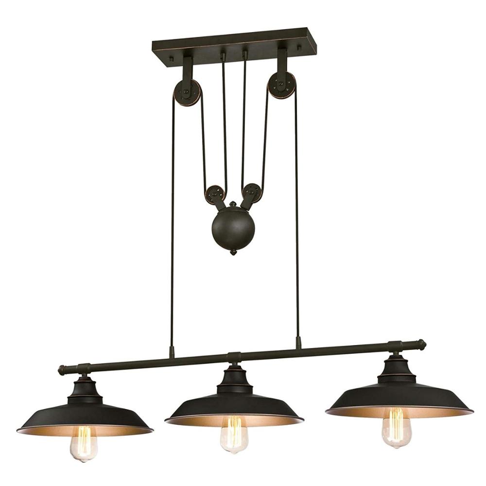SHINETIME освещение 6332500 железо Hill Three-светильник интерьерный Island Pulley подвесной