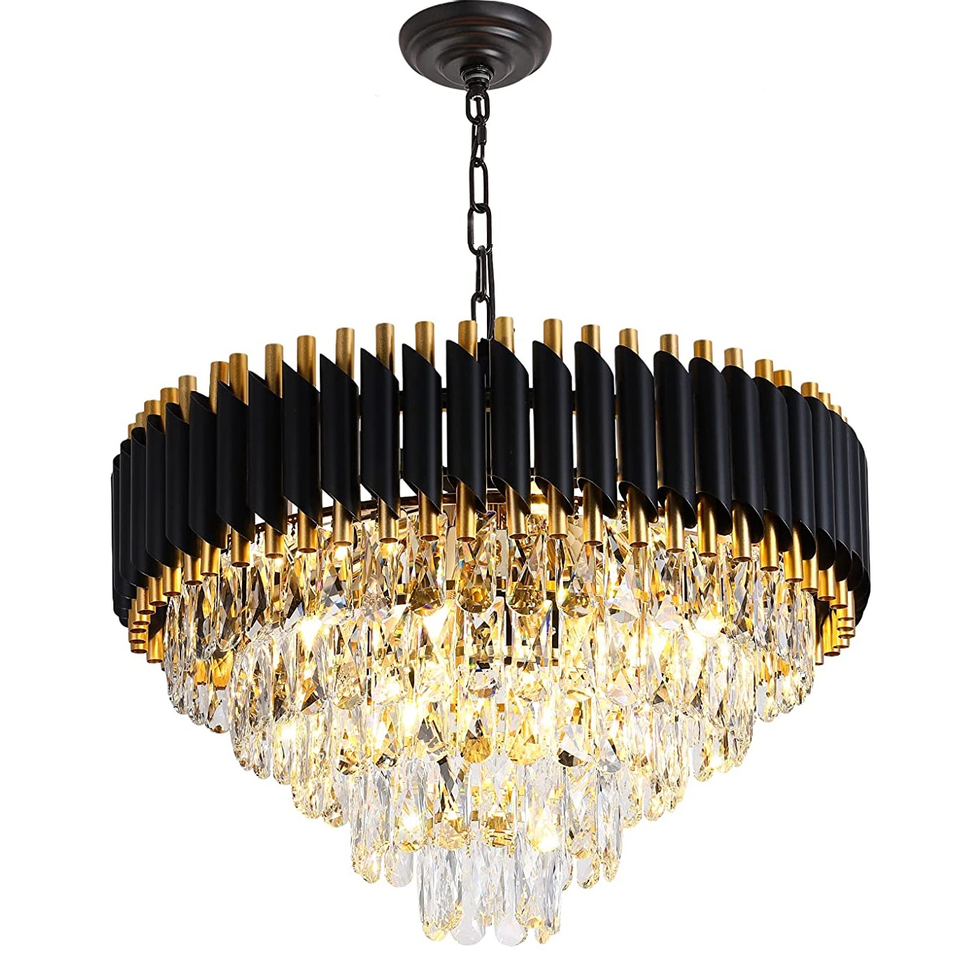 Large French K9 Crystal Chandelier/ Lustre Classic Empire Purse Lamp Light ST5660