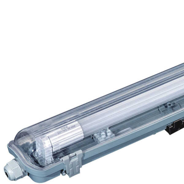 IP65 LED Tri-Proof Linear T8 Tube Light Fixtures Twin/Singl Without Panel