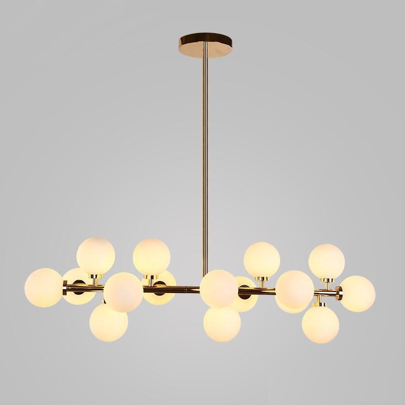 European Annular Parlor современный чёрный золотистый LED Hanging лампа светильник гостиная Foyer круглый Glass шар Balloon Ring подвесной светильник