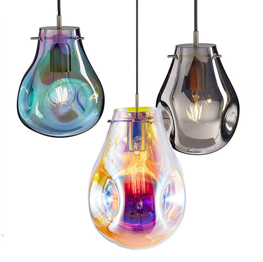 Colorful Contemporary Lavva Irregular Shape Chic Glass Island подвесной светильник Hanging потолочный освещение