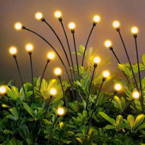 уличный Solar Pathway светильник водонепроницаемый 6 8 10 Heads Led Powered Swaying Firefly лампа Starburst Solar Firefly садовый светильник