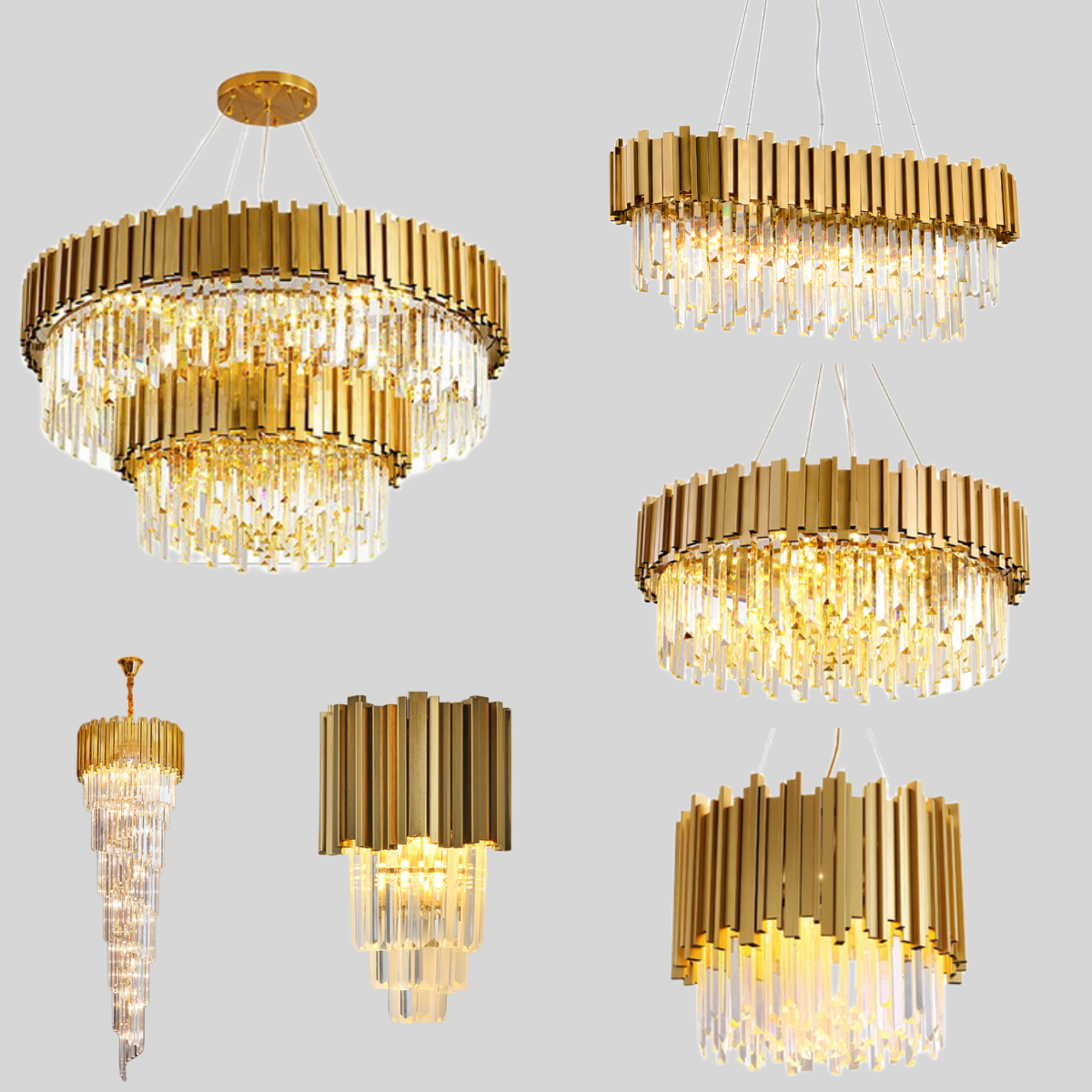 скандинавский современный большой Chandeliers для High Ceilings хрустальный потолочный подвесные светильники лампа освещение хрустальный люстра